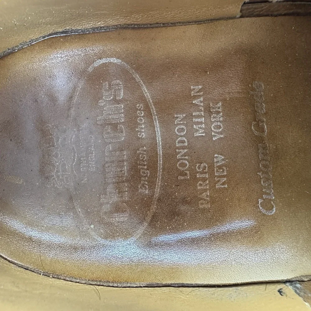 Vintage Church's Custom Grade Wingtip Oxford‎ Dress Shoes Fits US 10 England